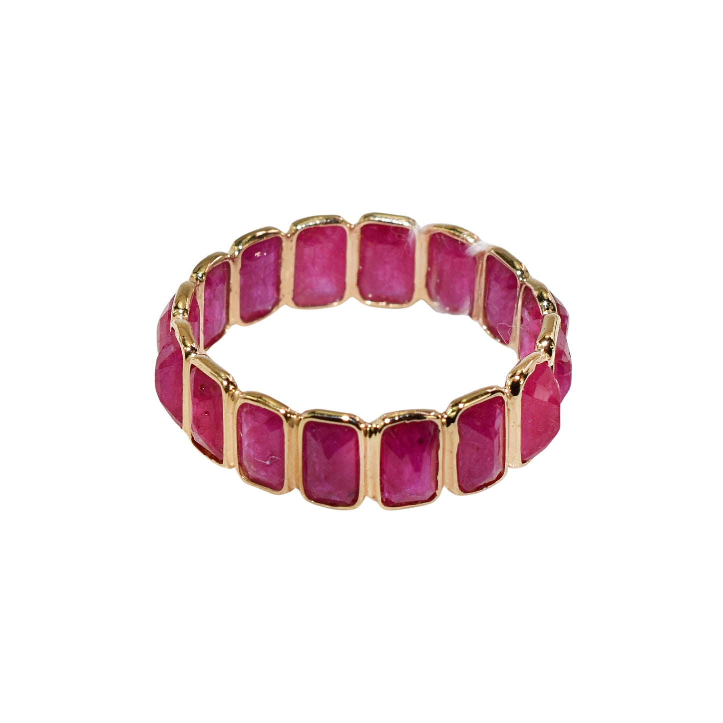 18k Ruby Rectangle Shaped Ring