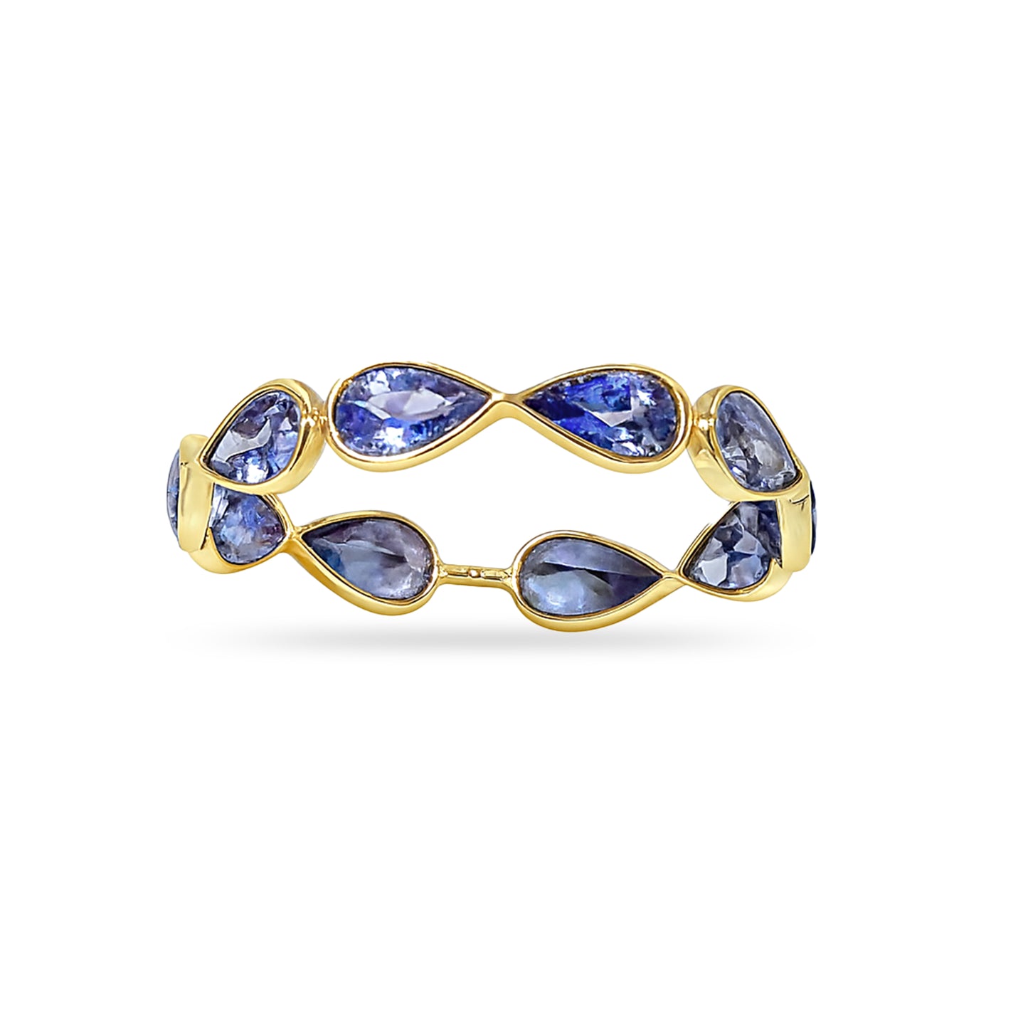 18k Tanzanite Pear Cut Ring