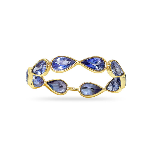 18k Tanzanite Pear Cut Ring