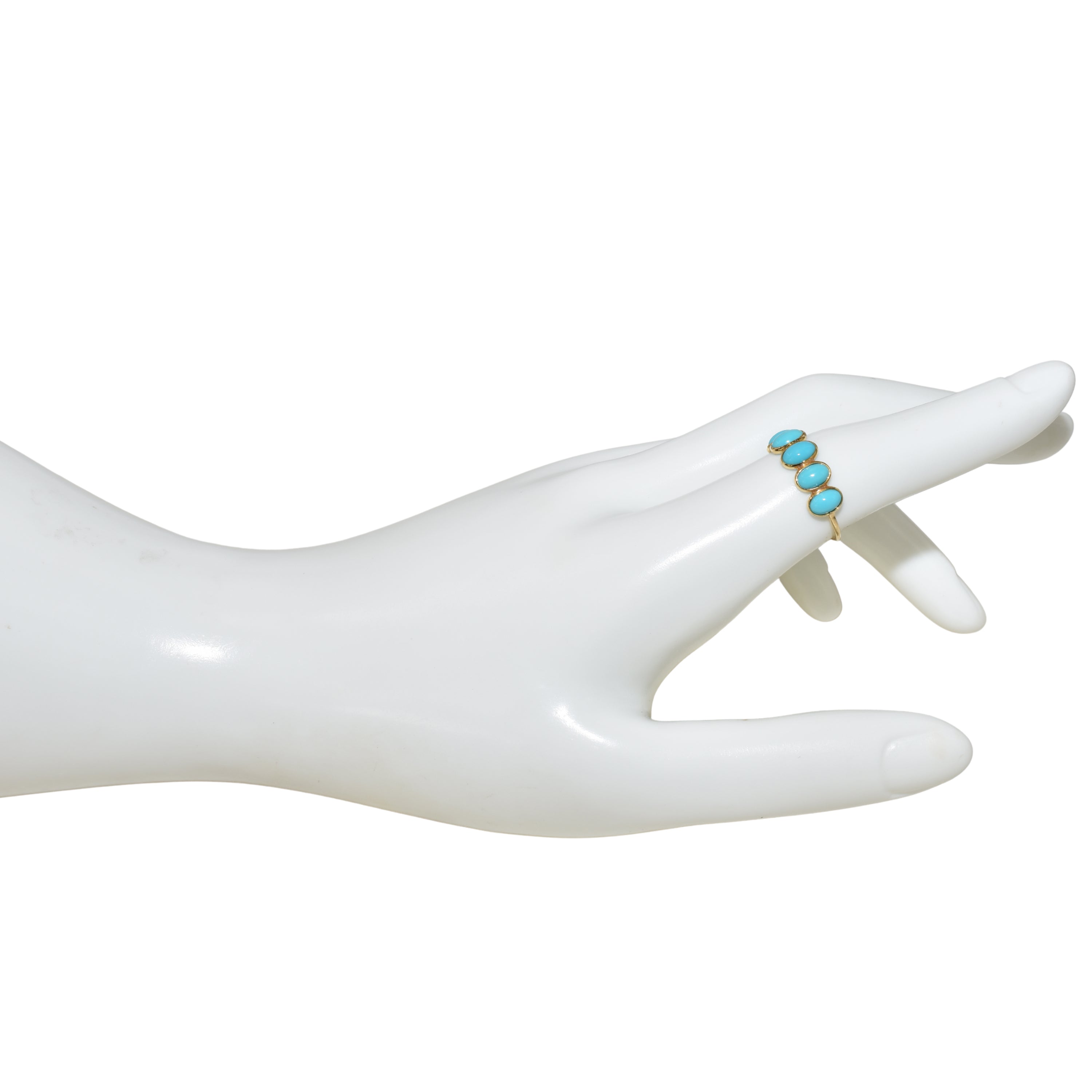 18k Turquoise Oval Ring