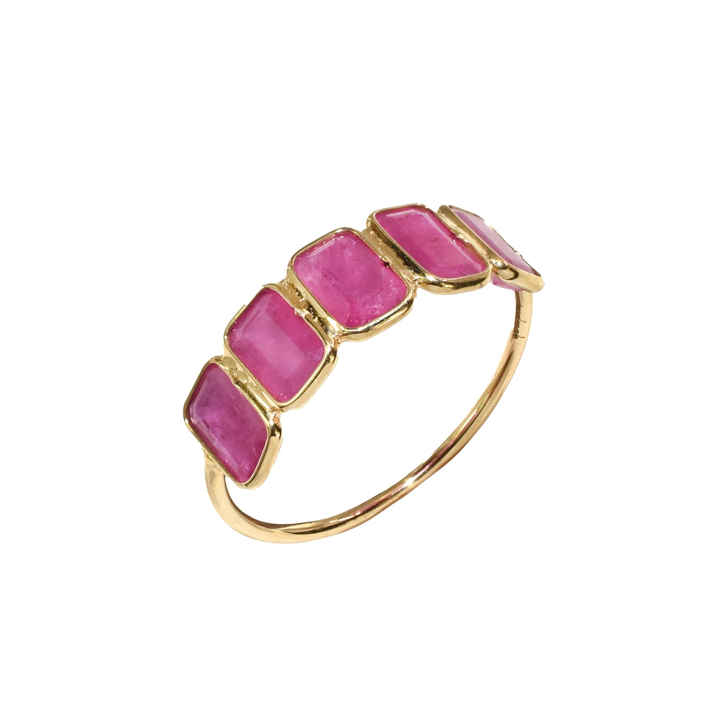 18k Ruby Rectangle Ring