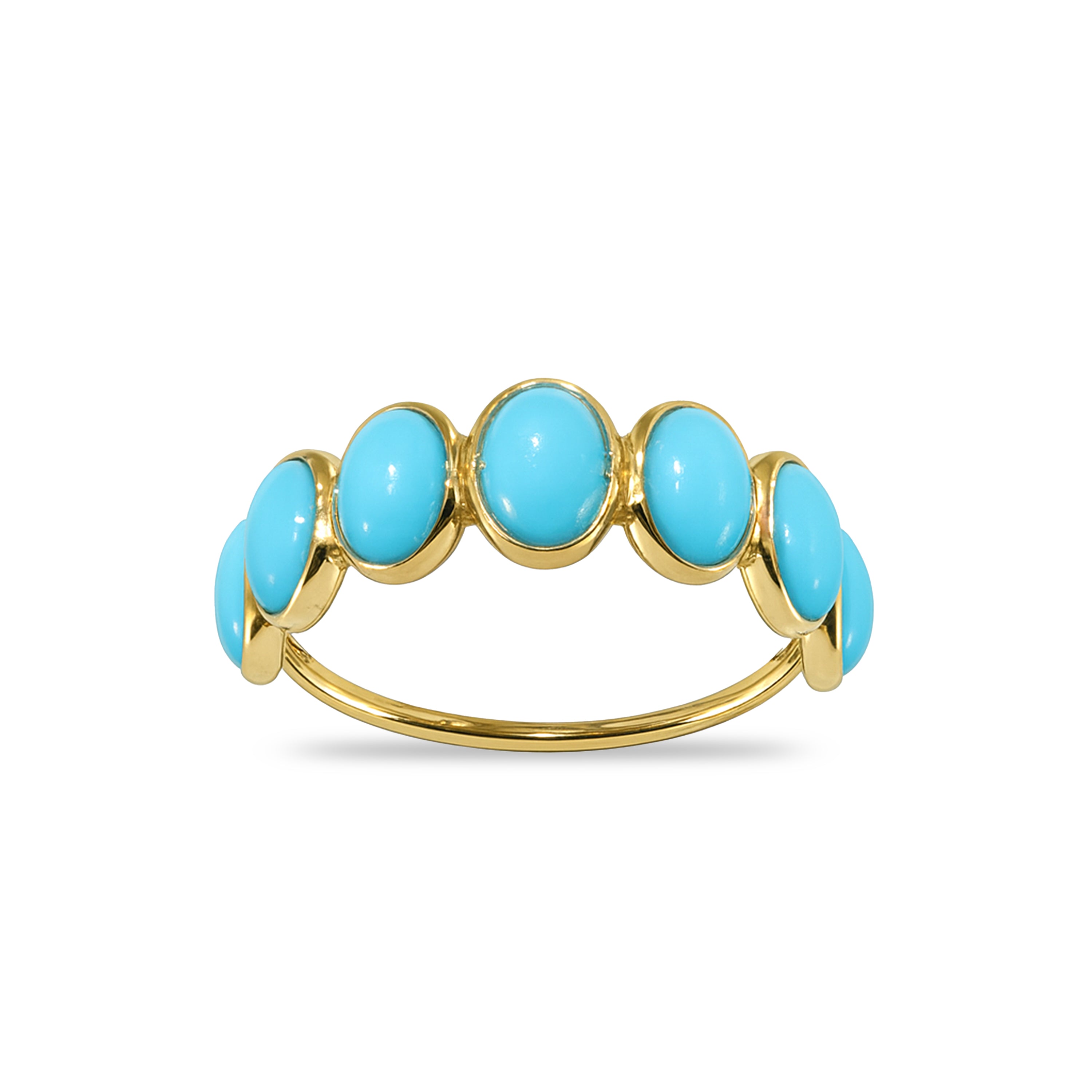 18k Turquoise Oval Ring
