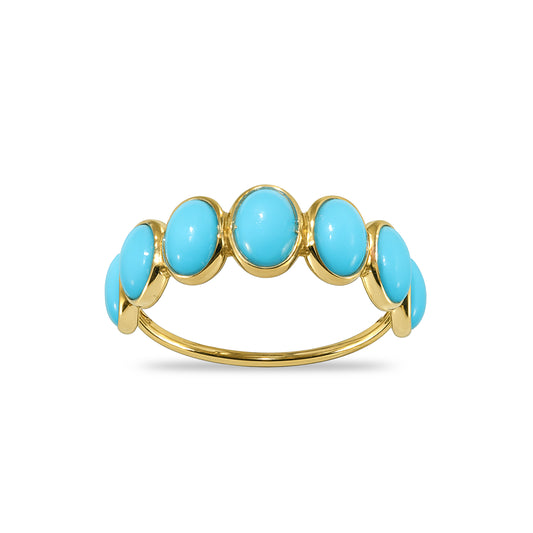 18k Turquoise Oval Ring