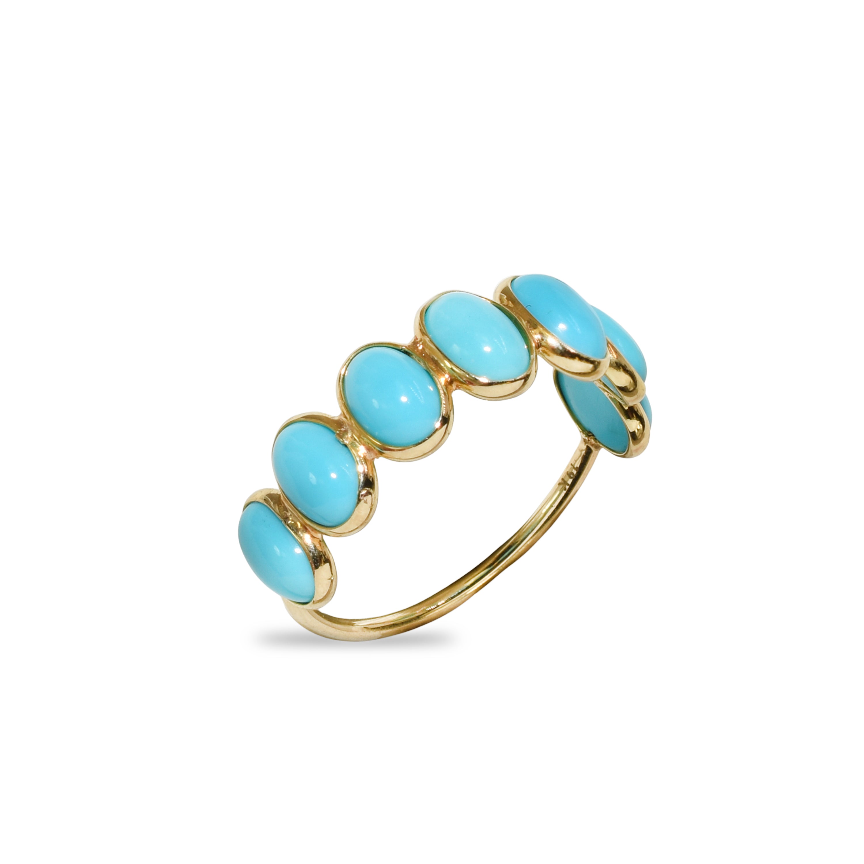 18k Turquoise Oval Ring