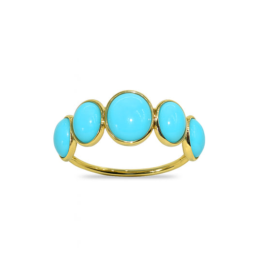 18k Turquoise Oval Ring