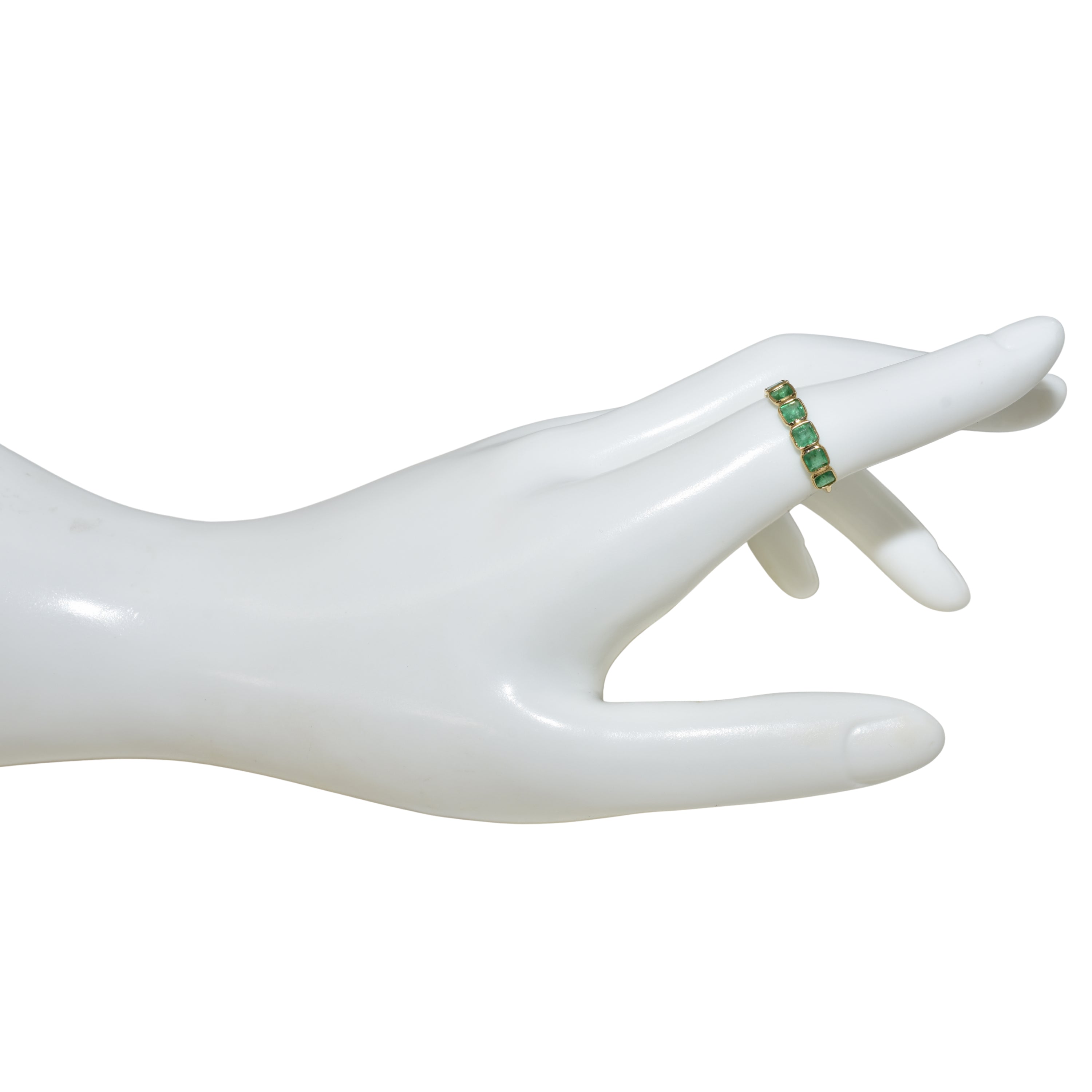 18k Emerald Rectangle Ring
