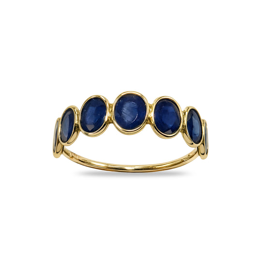 18k Sapphire Oval Ring