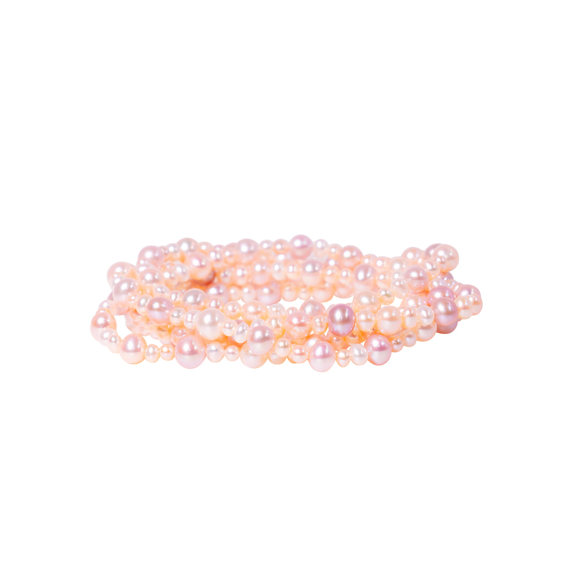 Multi Pink Freshwater Pearl Bracelets Set of 3