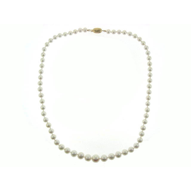 14k Freshwater Cultured Pearl Graduated Necklace 18"