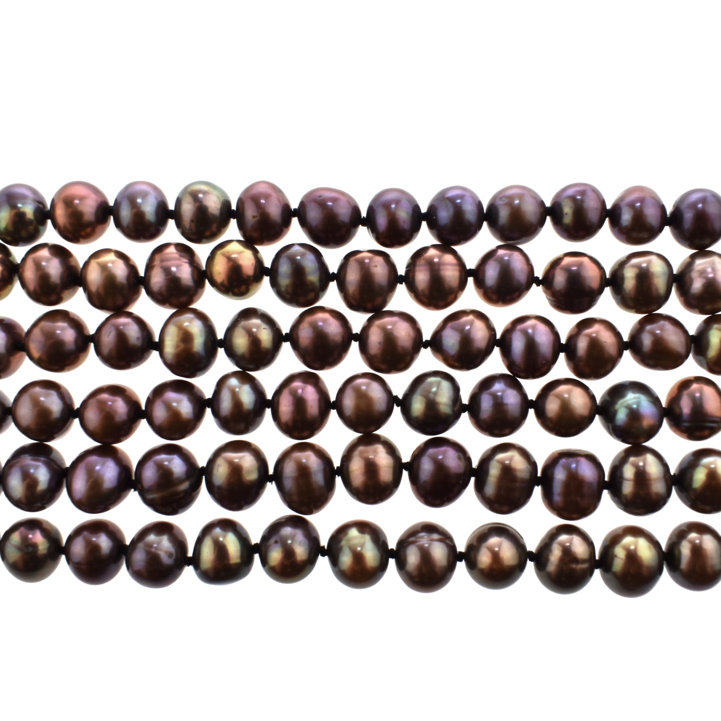 Chocolate Color Freshwater Pearl Necklace