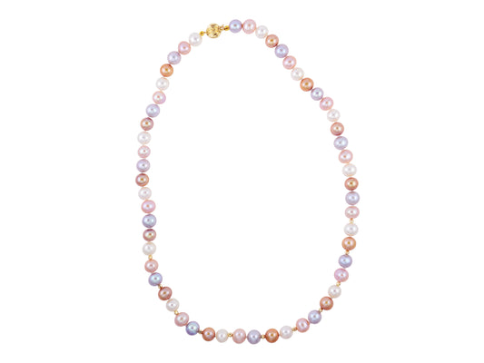14k Multi Color Pearl Necklace