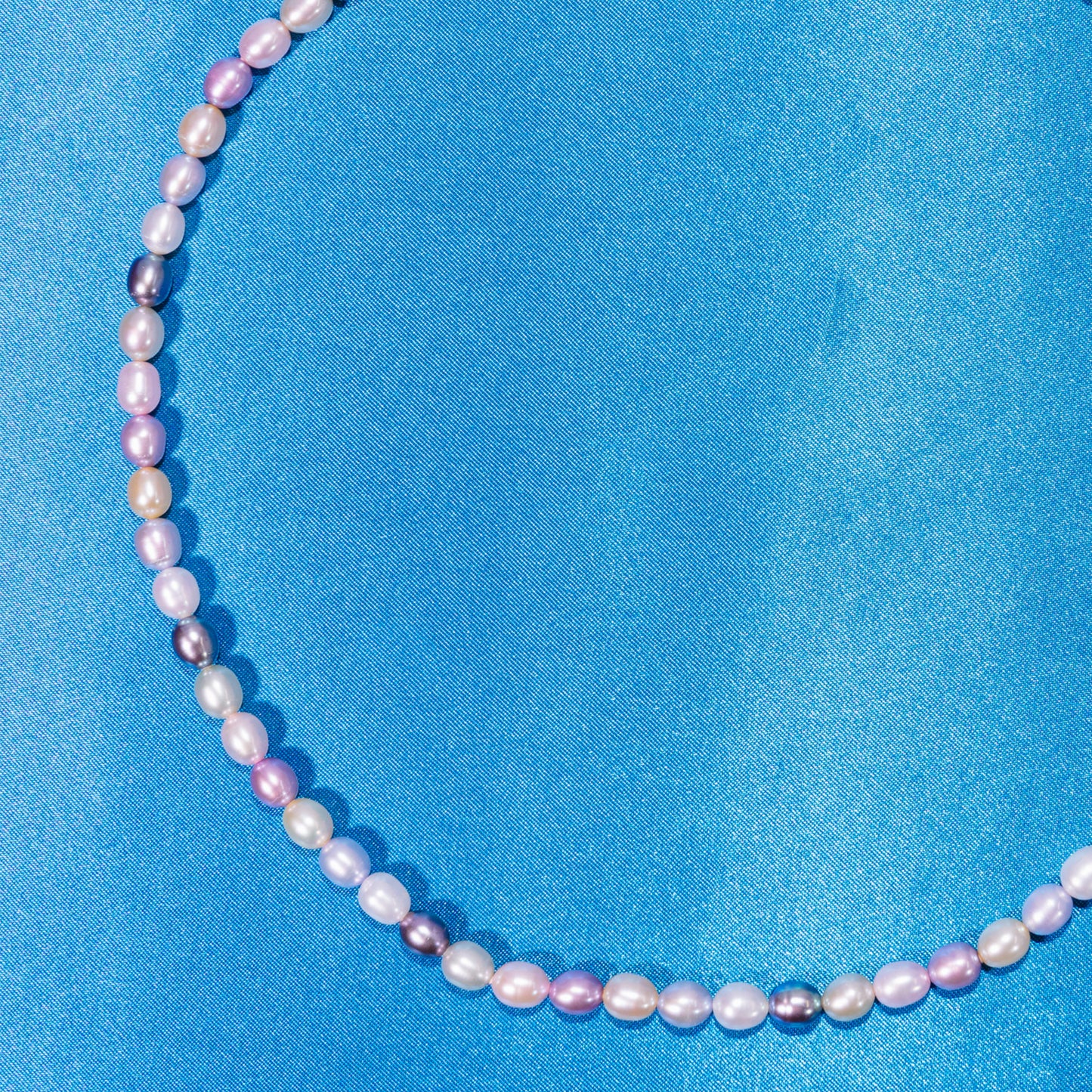 14k Multi Pastel Color Freshwater Pearl Necklace 17/18"