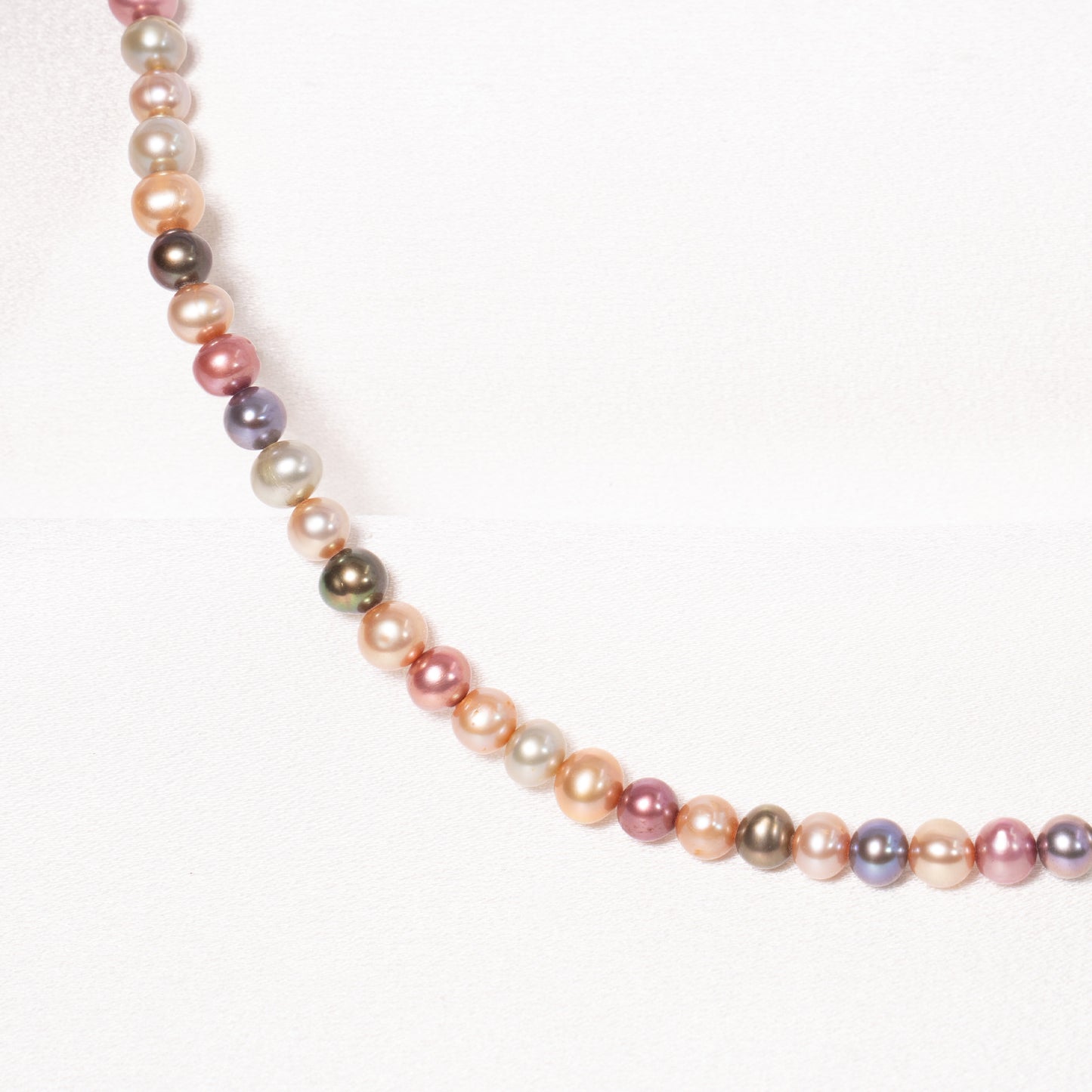 14k Multi Pastel Color Freshwater Pearl Necklace 17/18"