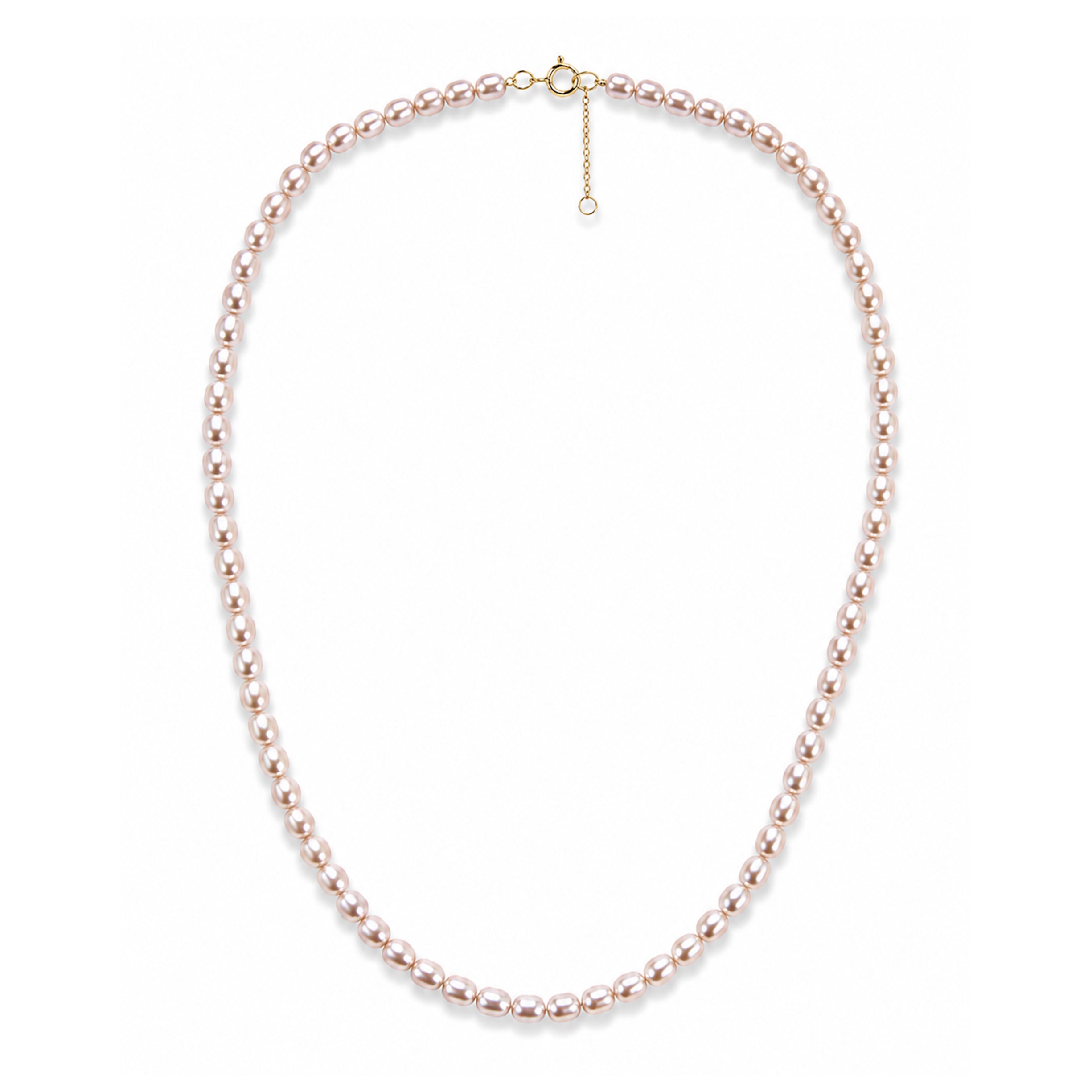 14k Natural Pink Pearl Necklace