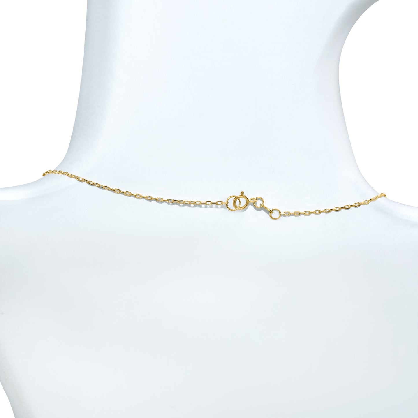 14k White Pearl Open Teardrop Pendant Necklace