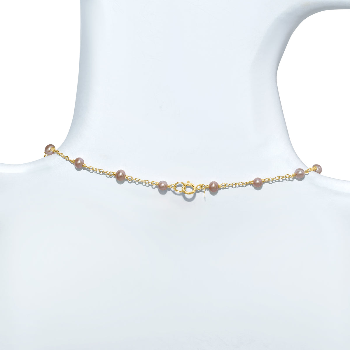 14k Yellow Gold Station Necklace