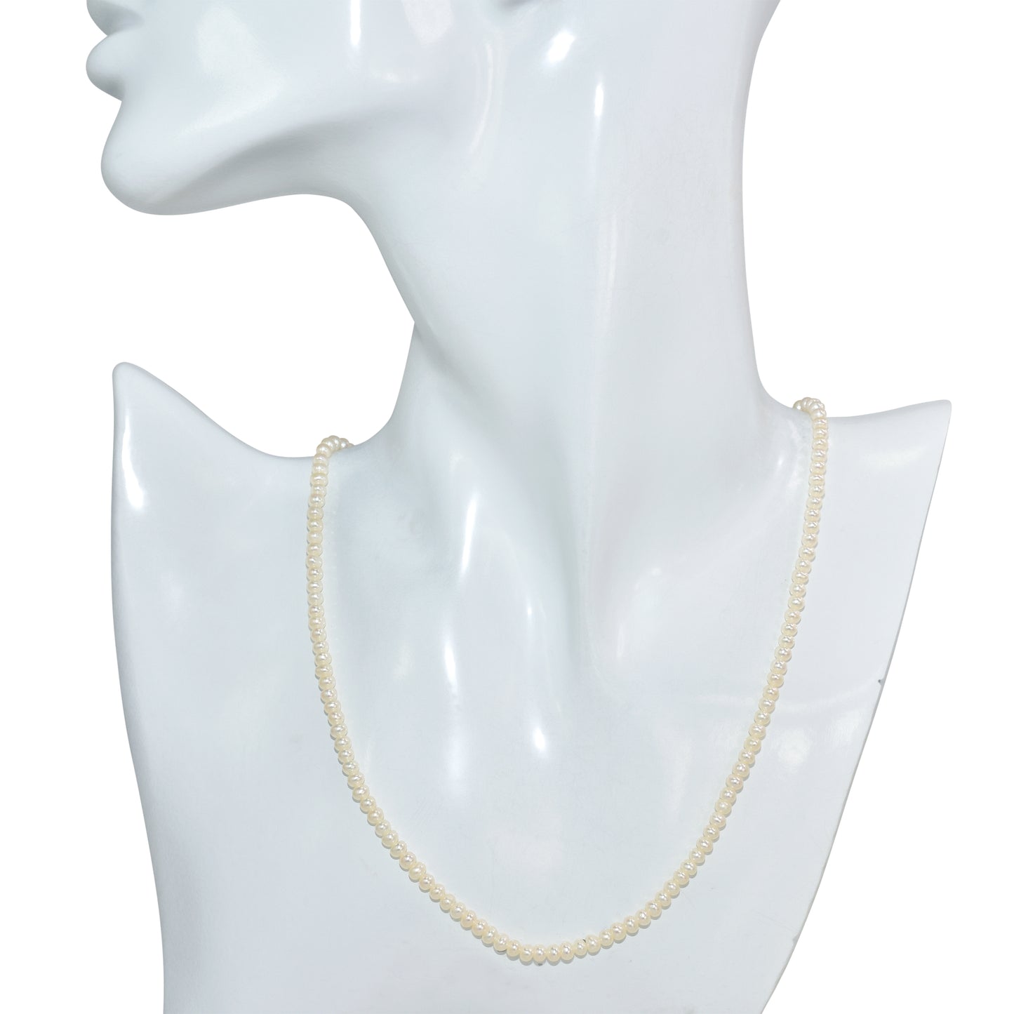 14k White Pearl Small Potato Necklace