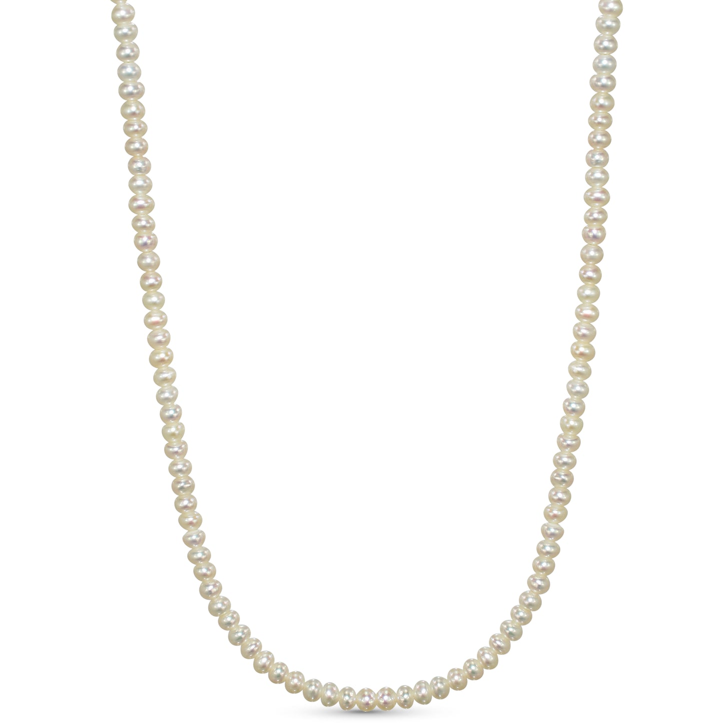 14k White Pearl Small Potato Necklace