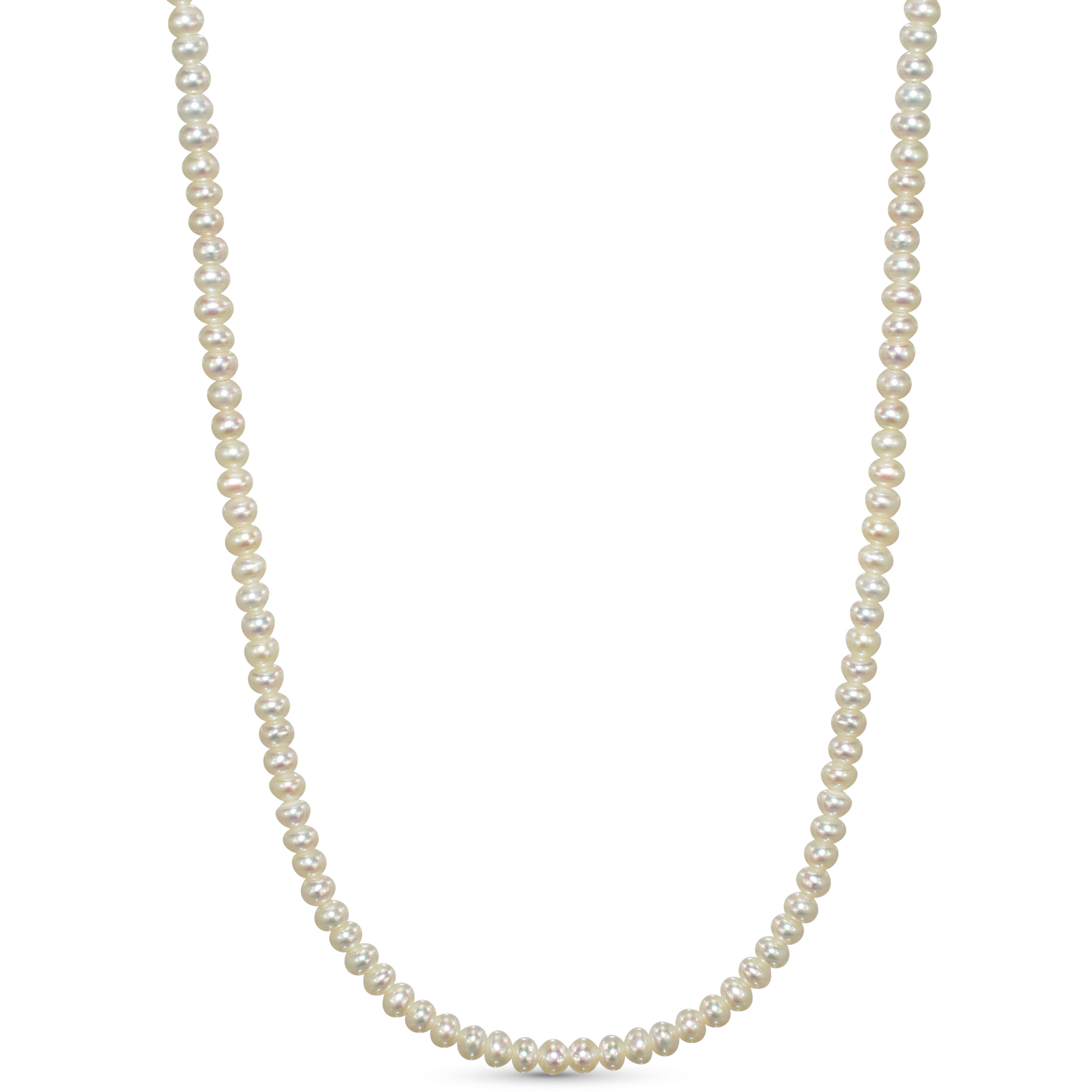 14k White Pearl Small Potato Necklace