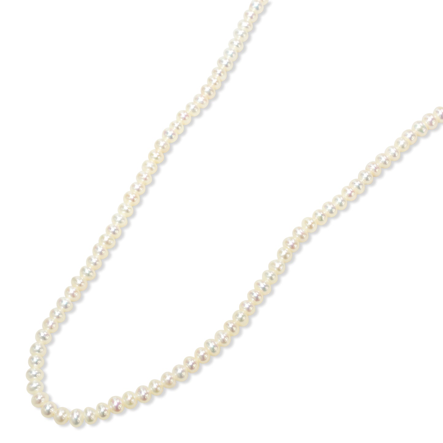 14k White Pearl Small Potato Necklace