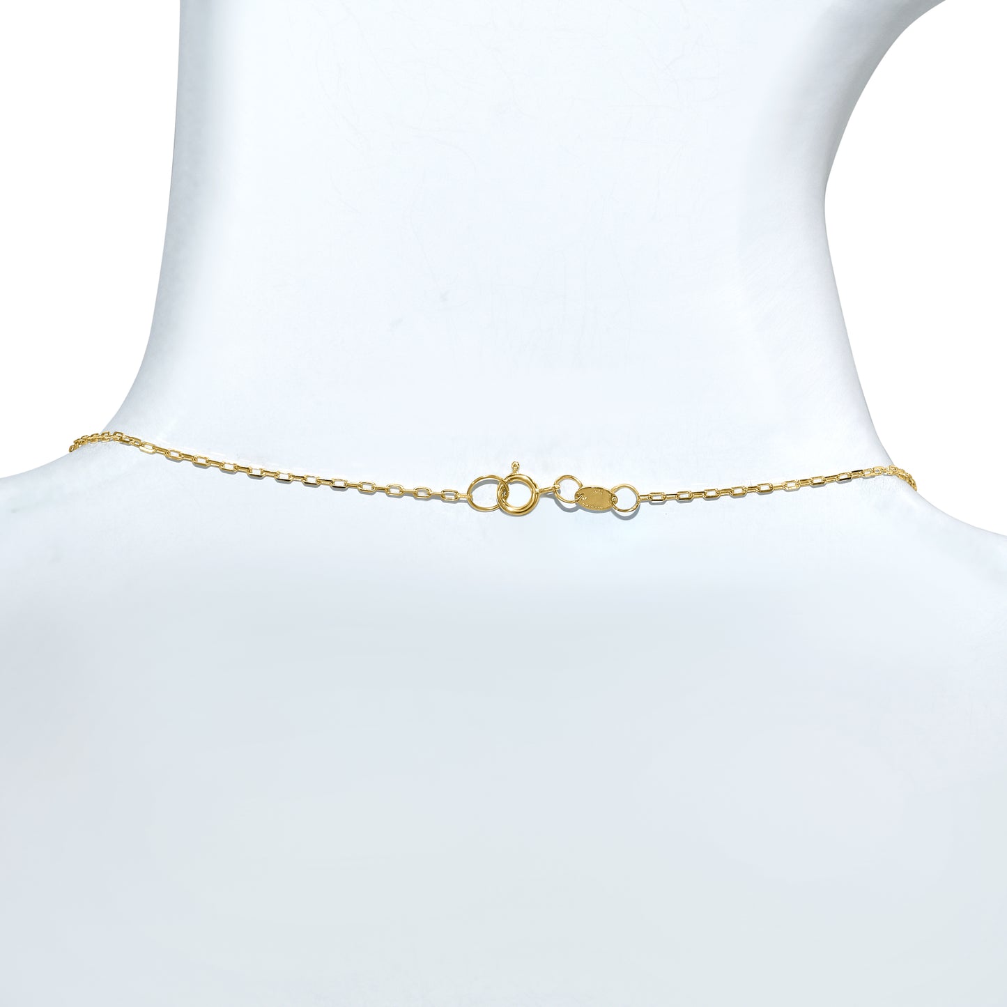 14k White Pearl Drop Faceted Gold Ball Necklace