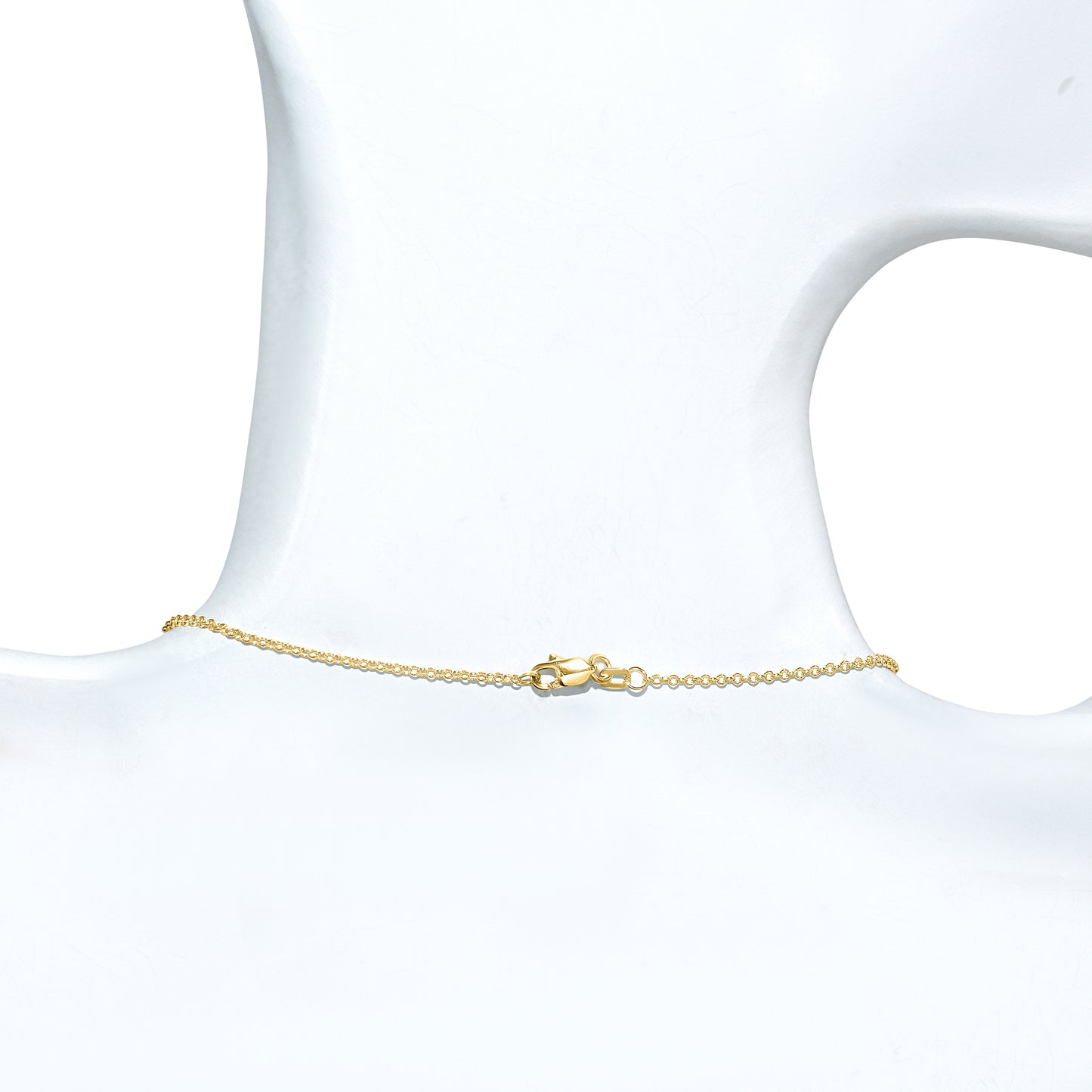 14k White Graduated Pearl Link Necklace