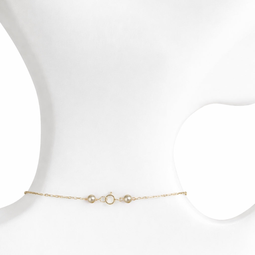 14k White Pearl & Turquoise Drop Pendant Necklace