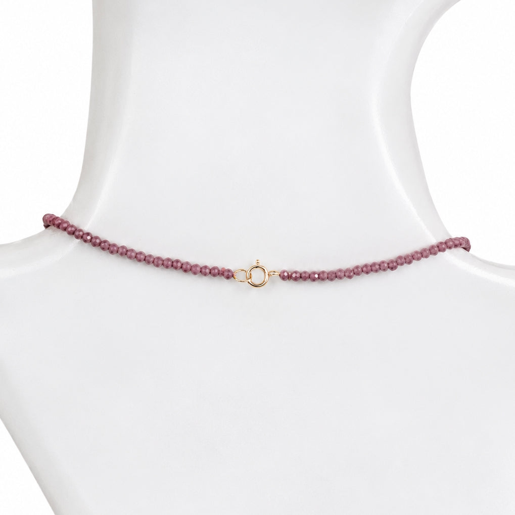 14k Gemstones & Pearl Coin Center Necklace