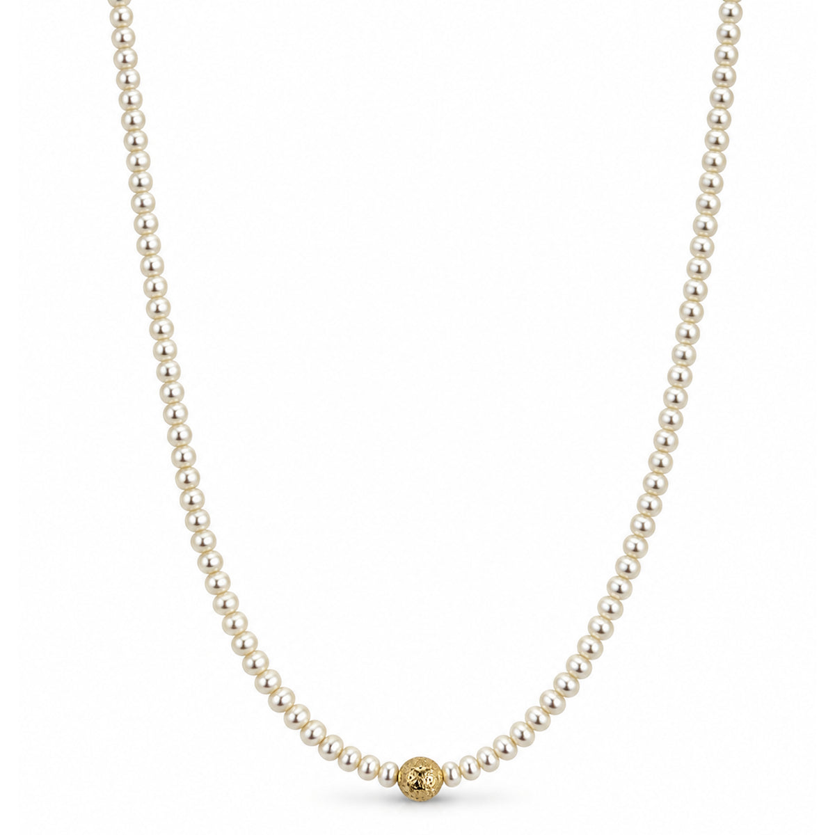 14k Gemstone Glitter Ball Center Necklace