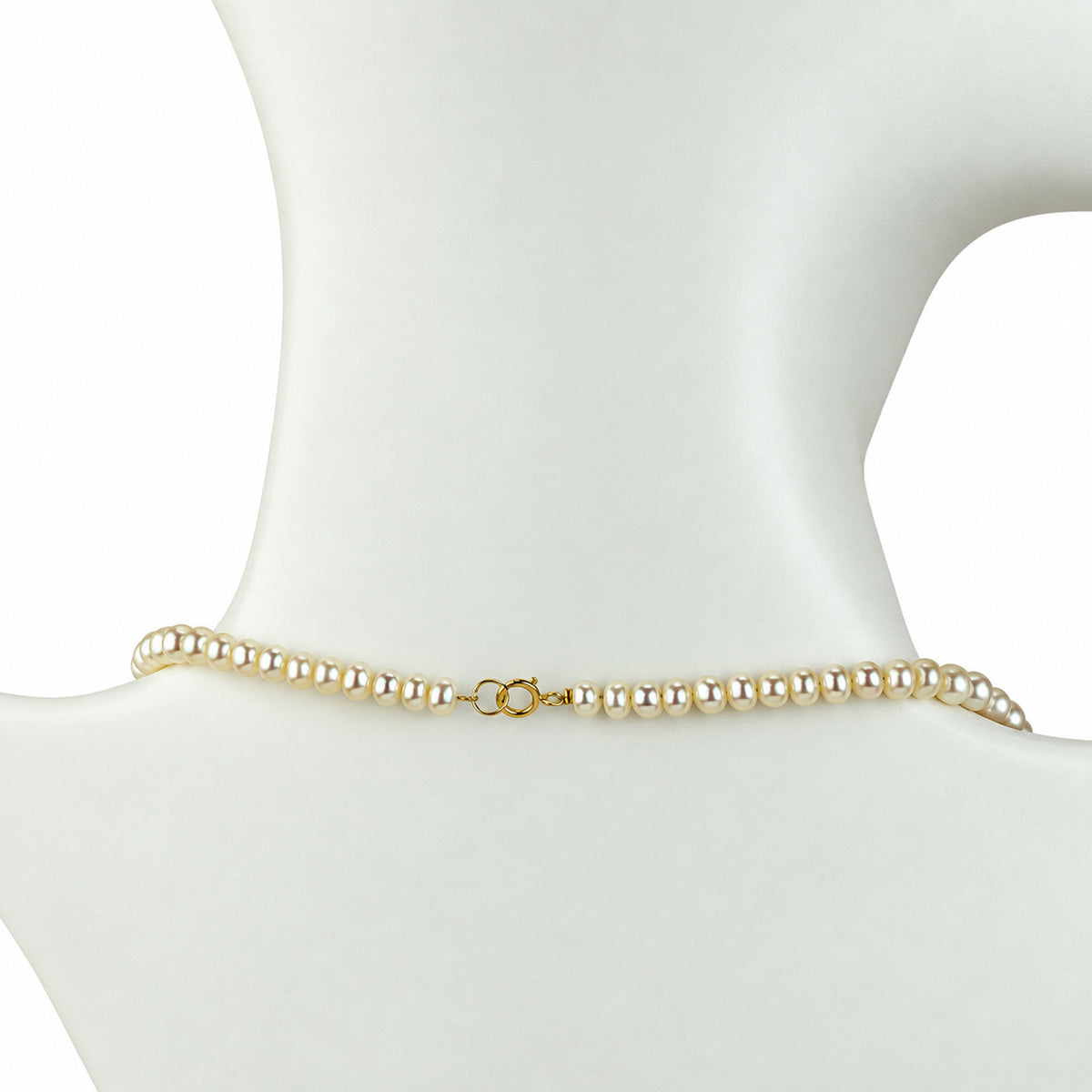 14k White Pearl Flower Pendant Necklace
