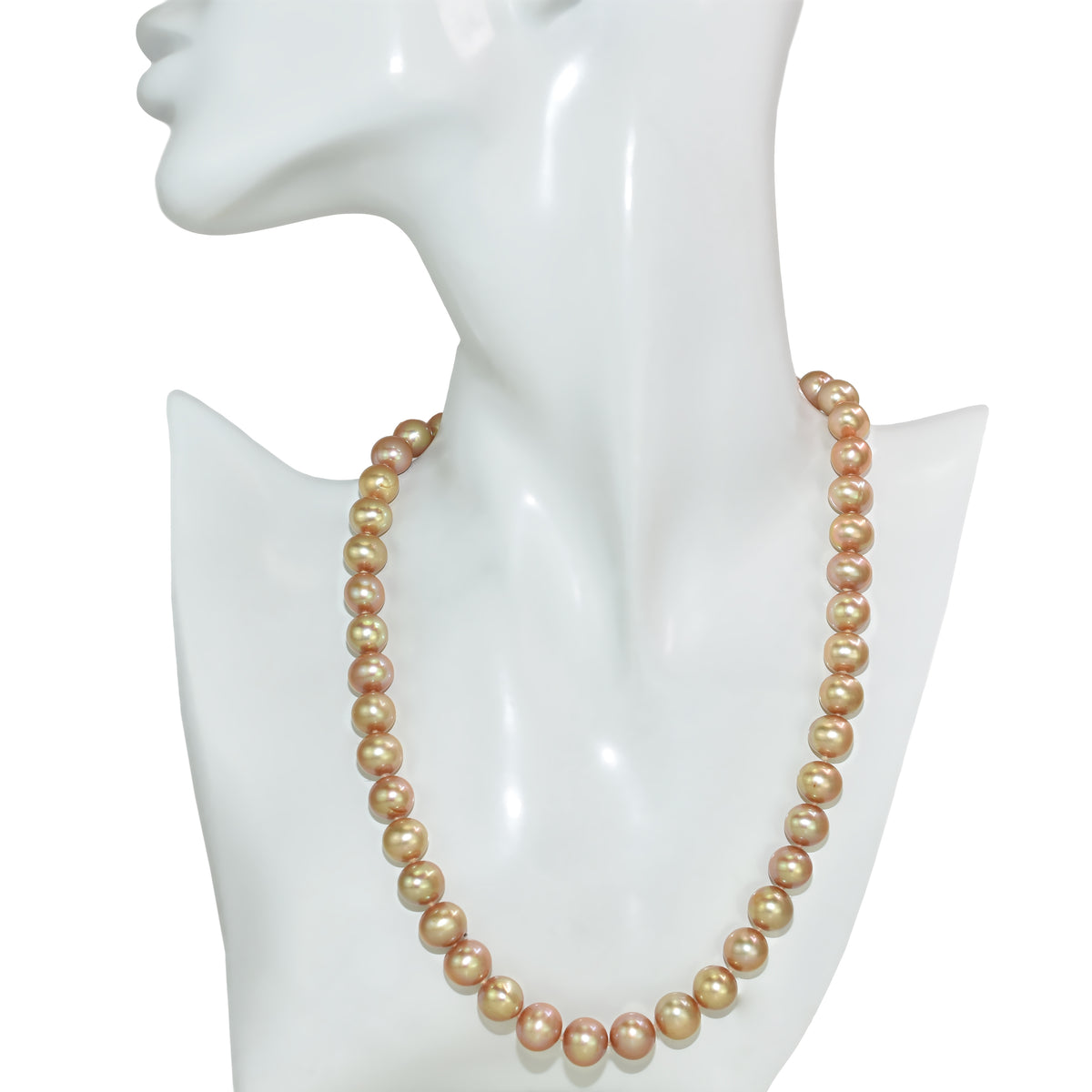 14k Champagne Freshwater Pearl Necklace