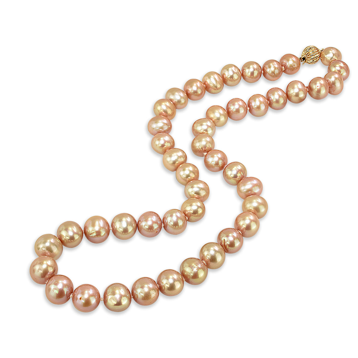 14k Champagne Freshwater Pearl Necklace