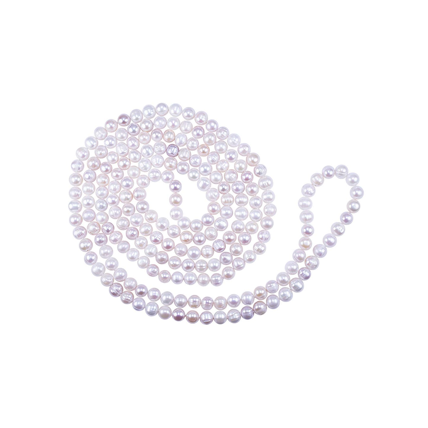 Multi Pink Freshwater Pearl Necklace 80"
