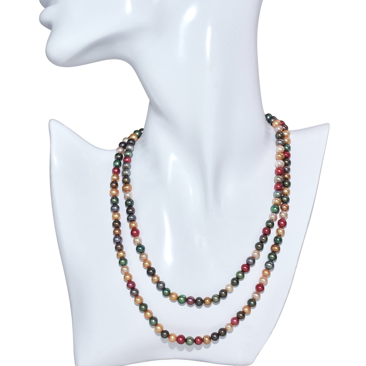 14k Multi Freshwater Pearl Necklace