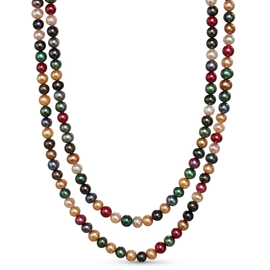 14k Multi Freshwater Pearl Necklace