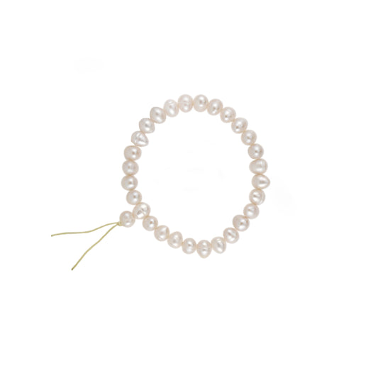 Pink Freshwater Pearl Power Bead Bracelet