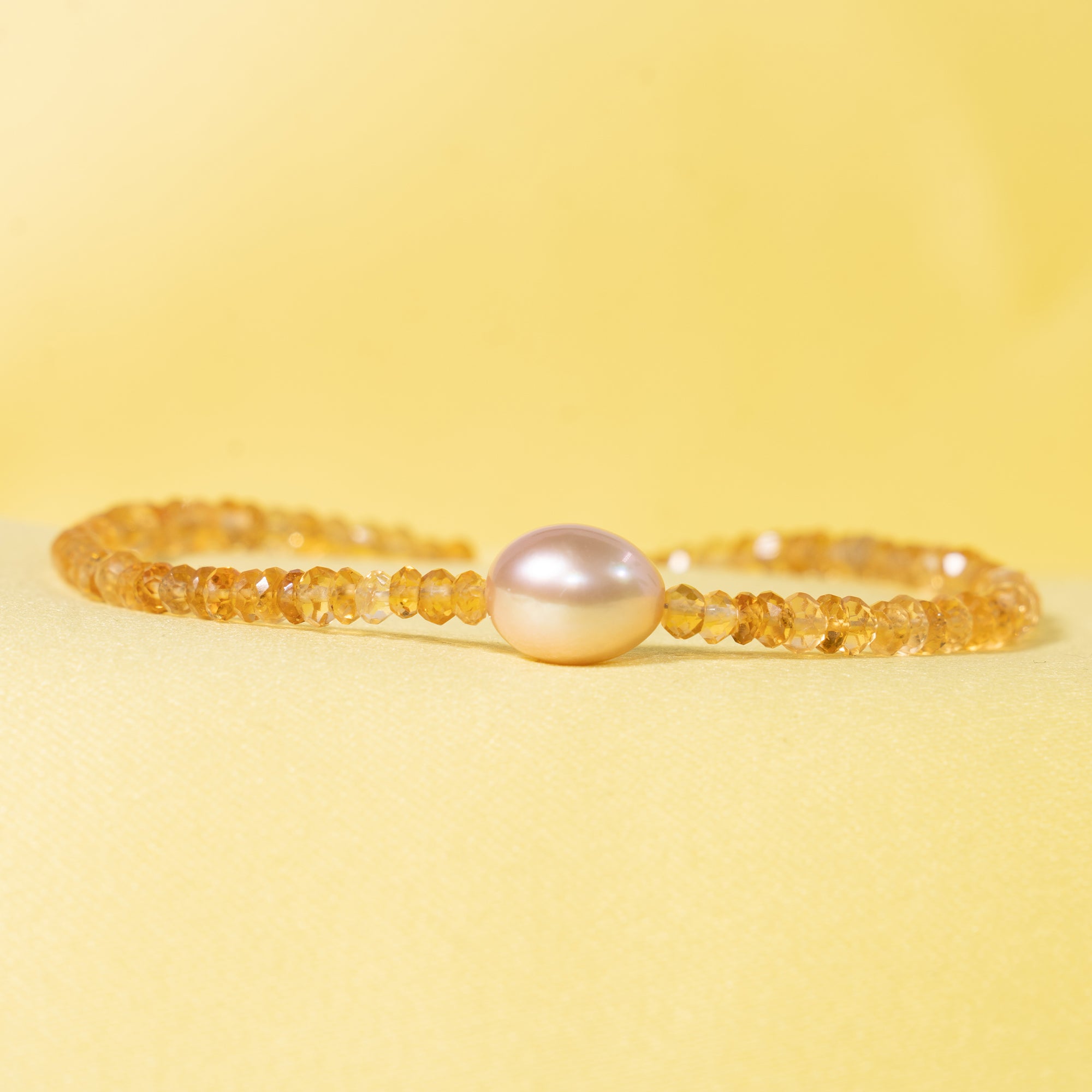 14k Gemstones with Freshwater Pearl Bracelet