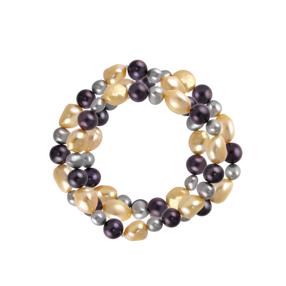Multi FW Pearl Stretch Bracelet Set