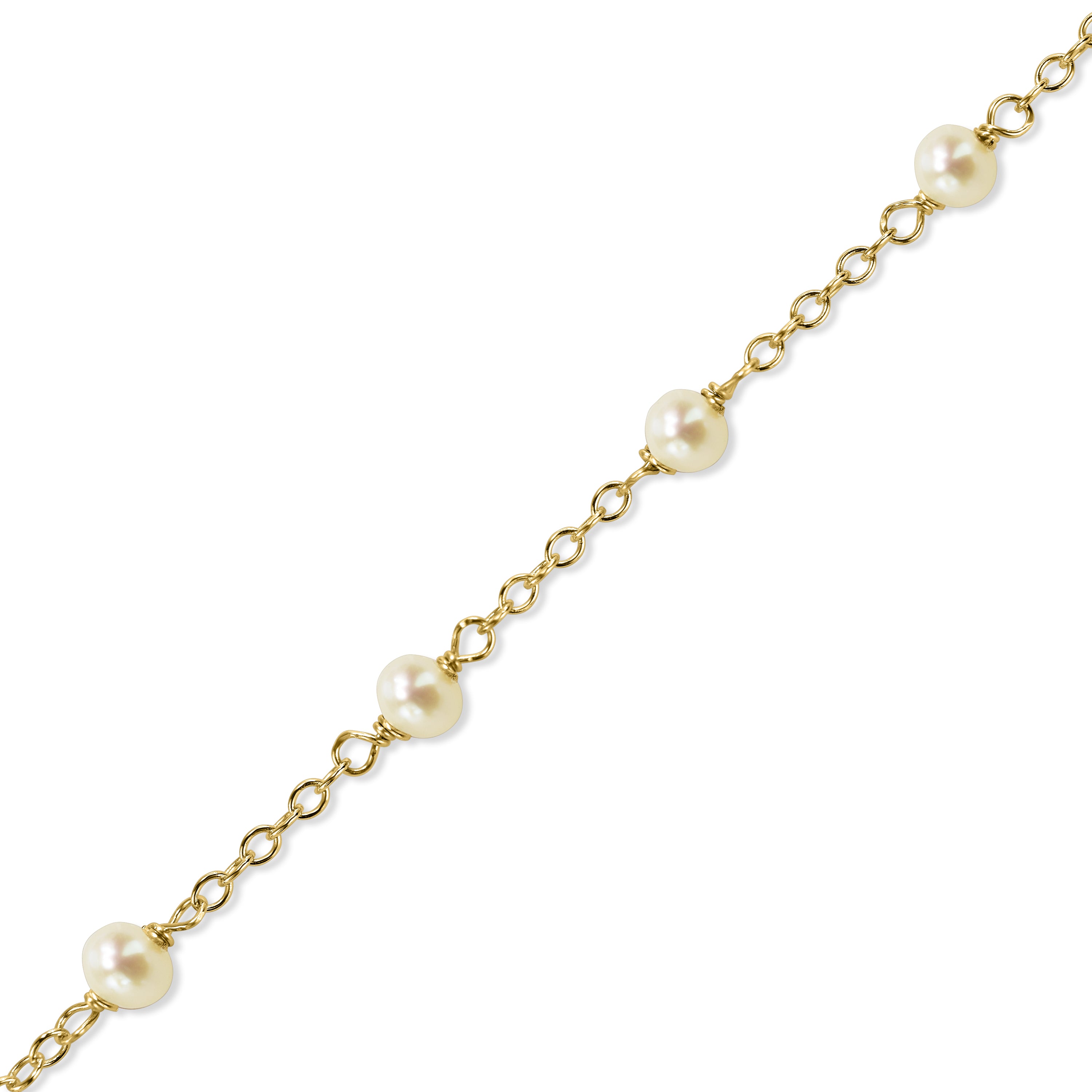 14k Gemstones and Pearl Bracelet