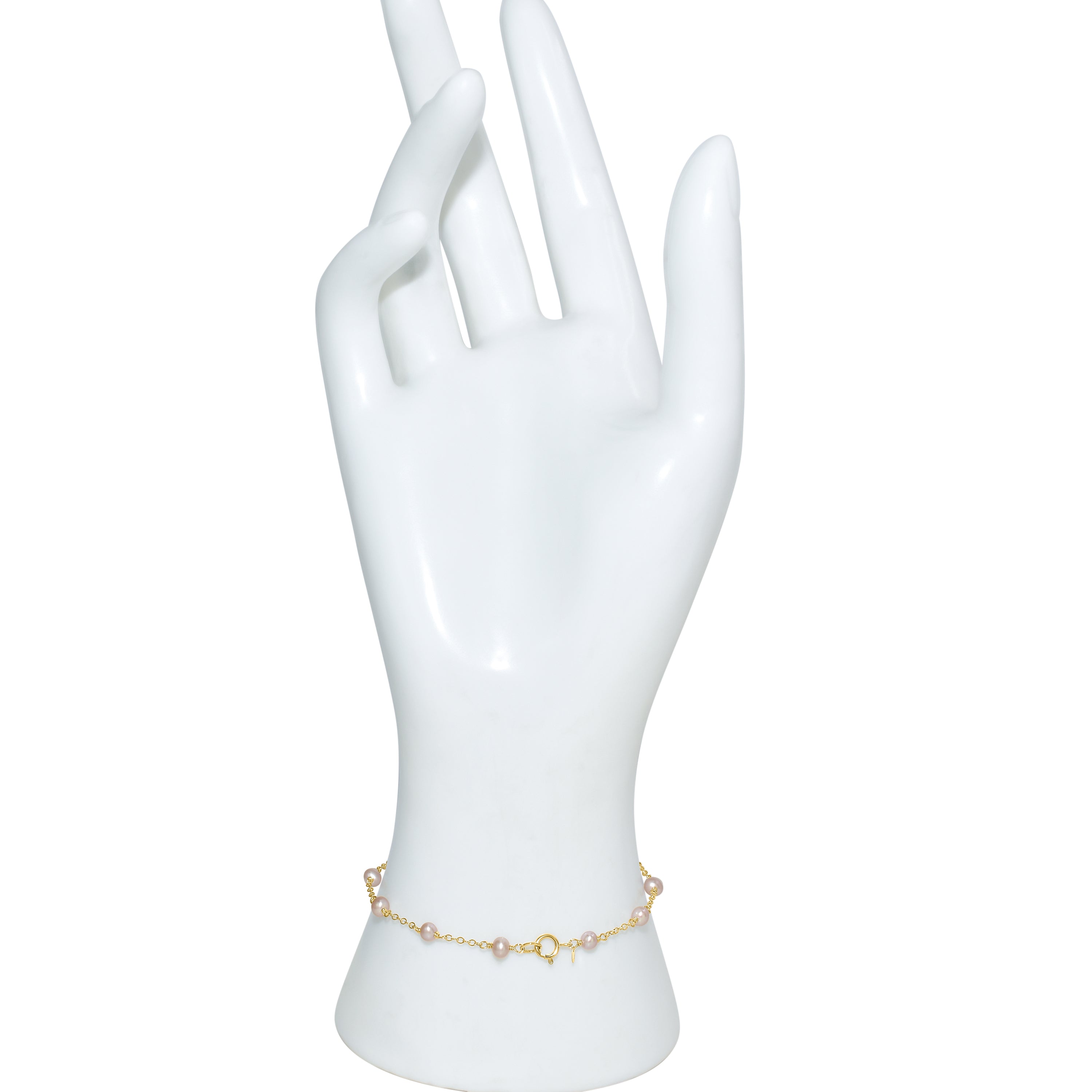 14k Gemstones and Pearl Bracelet