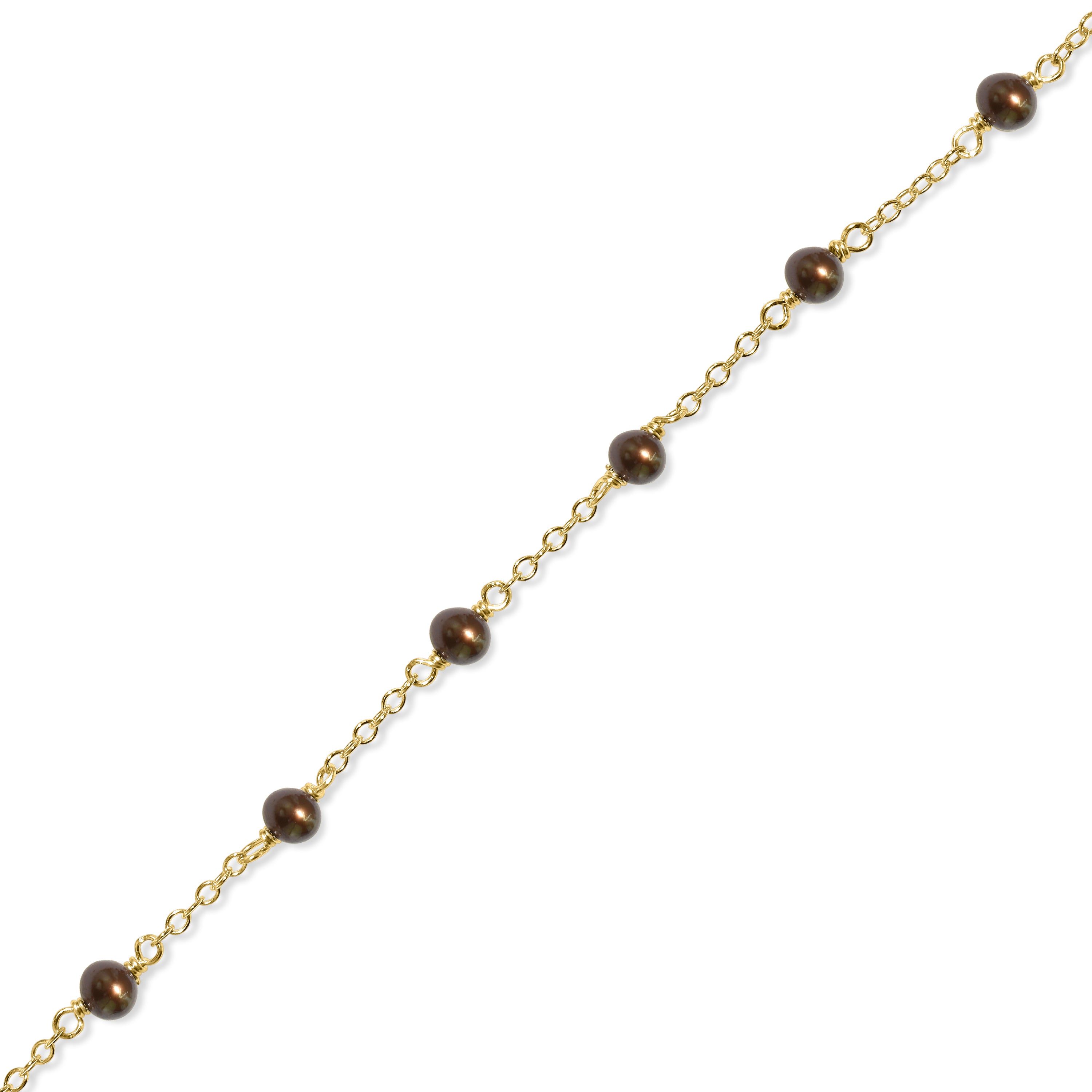 14k Gemstones and Pearl Bracelet