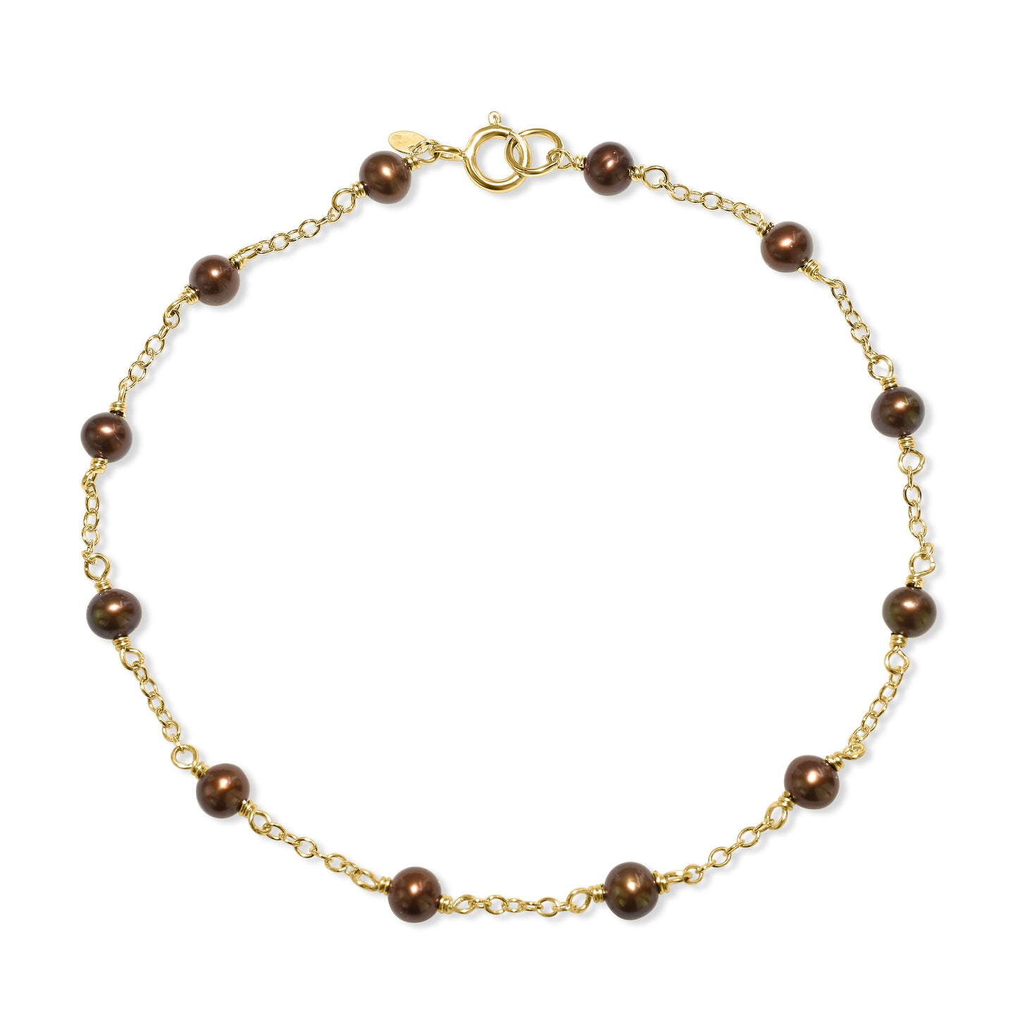 14k Gemstones and Pearl Bracelet