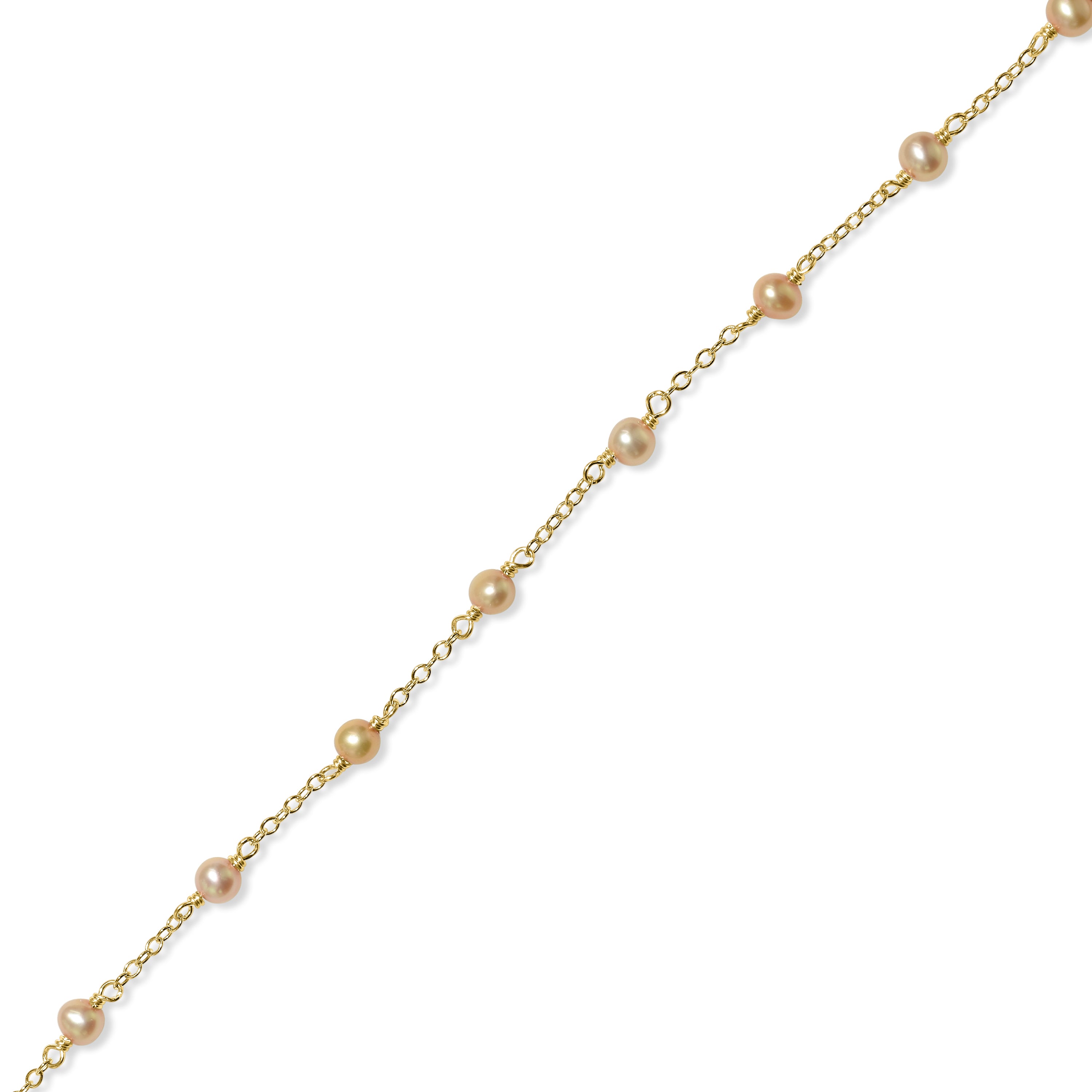 14k Gemstones and Pearl Bracelet