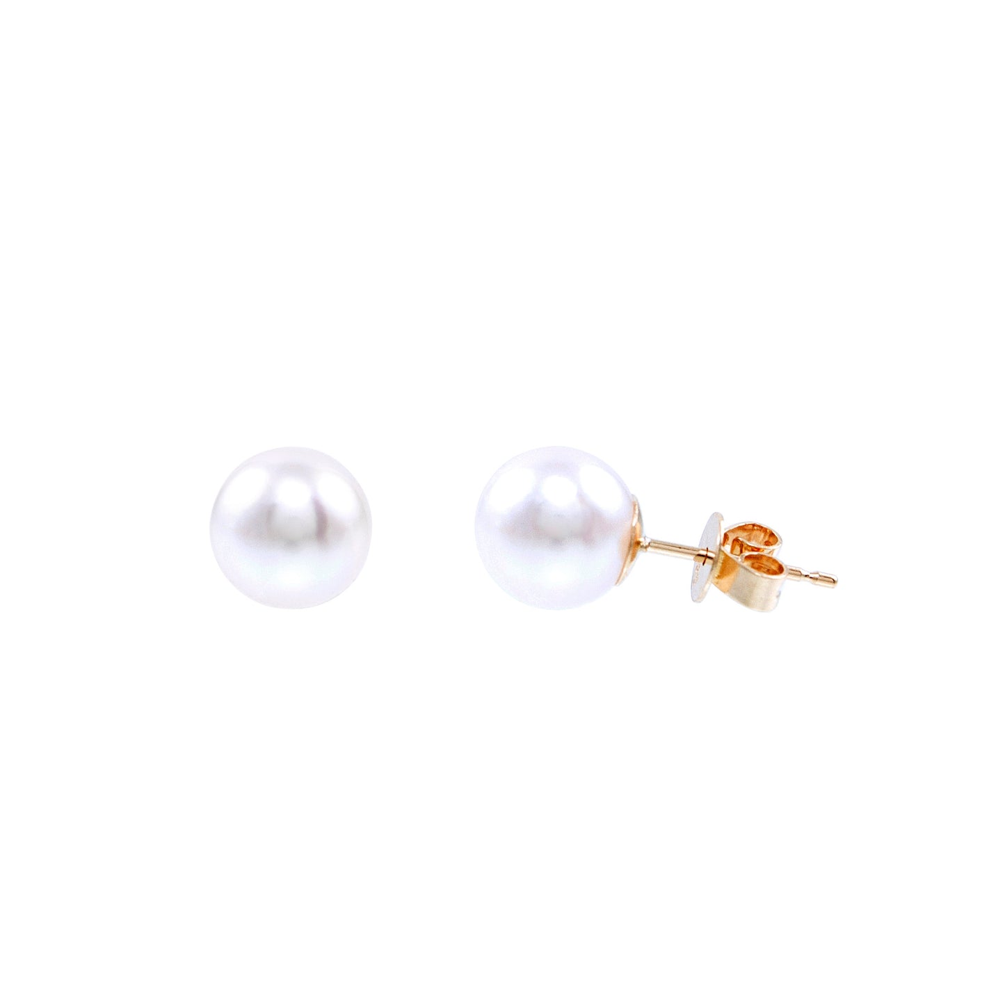 14k Freshwater Cultured Pearl Studs AAA-Grade