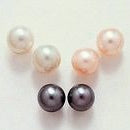 14k Classic White, Pink or Freshwater Pearl Post Stud Earring Set of 3