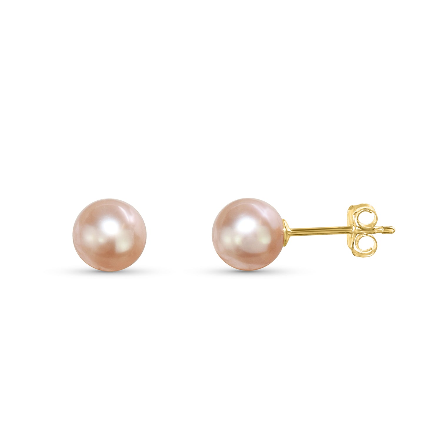 14k Natural Pink Stud Earring