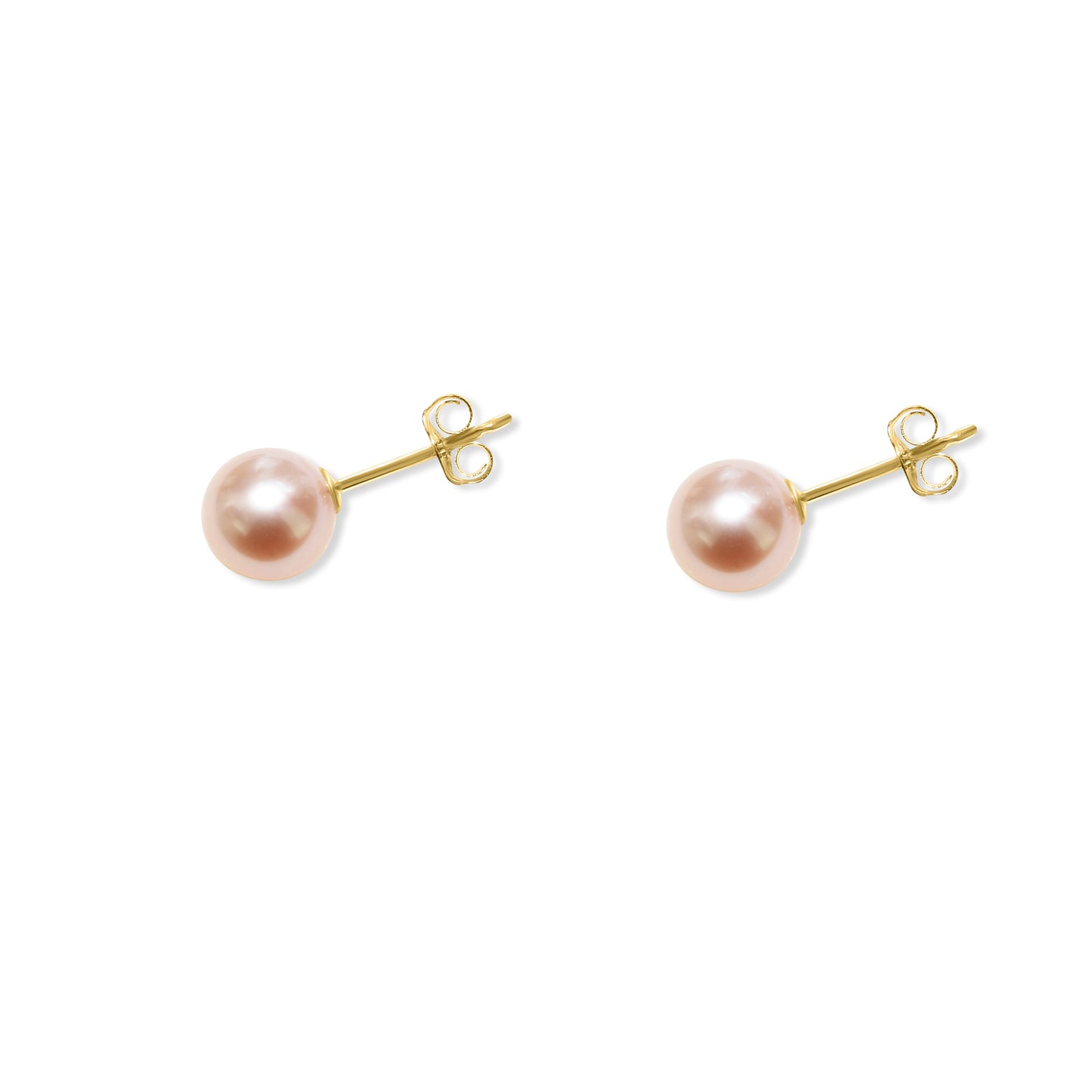 14k Natural Pink Stud Earring