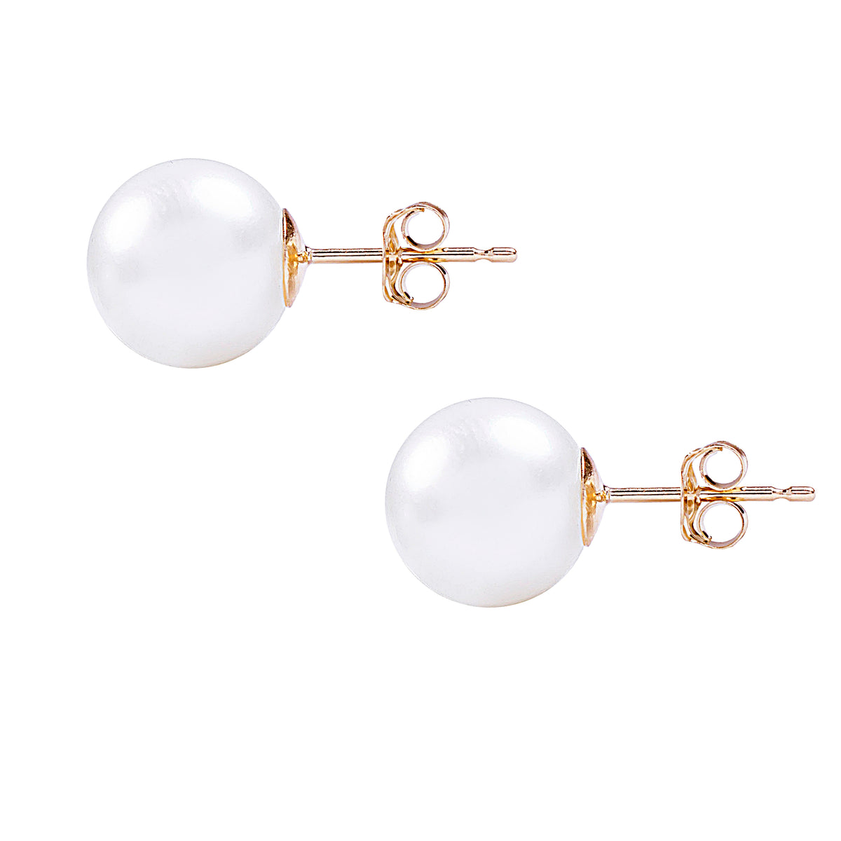 14k White Cult Pearl Stud Earring