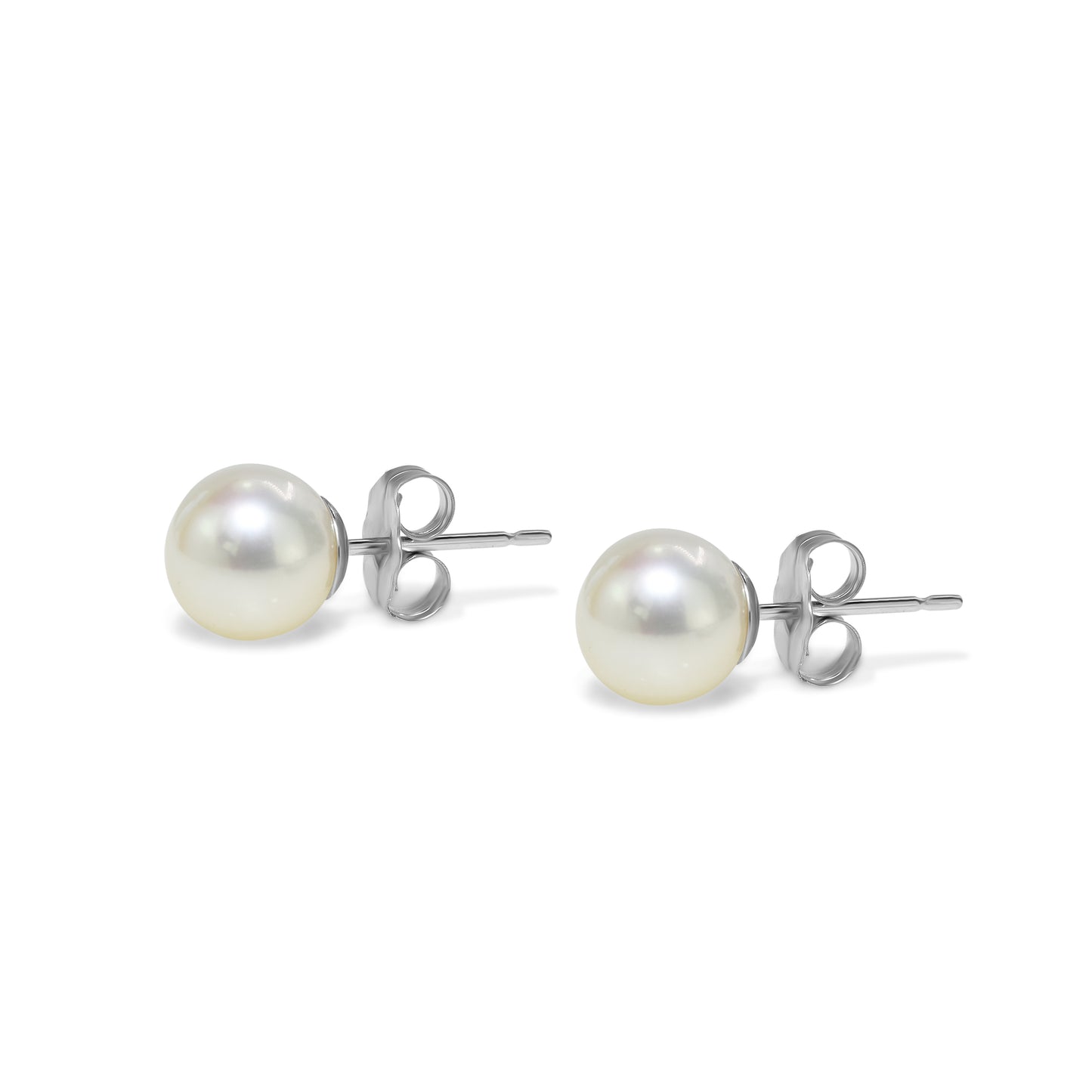 14k White Gold Pearl Stud Earring