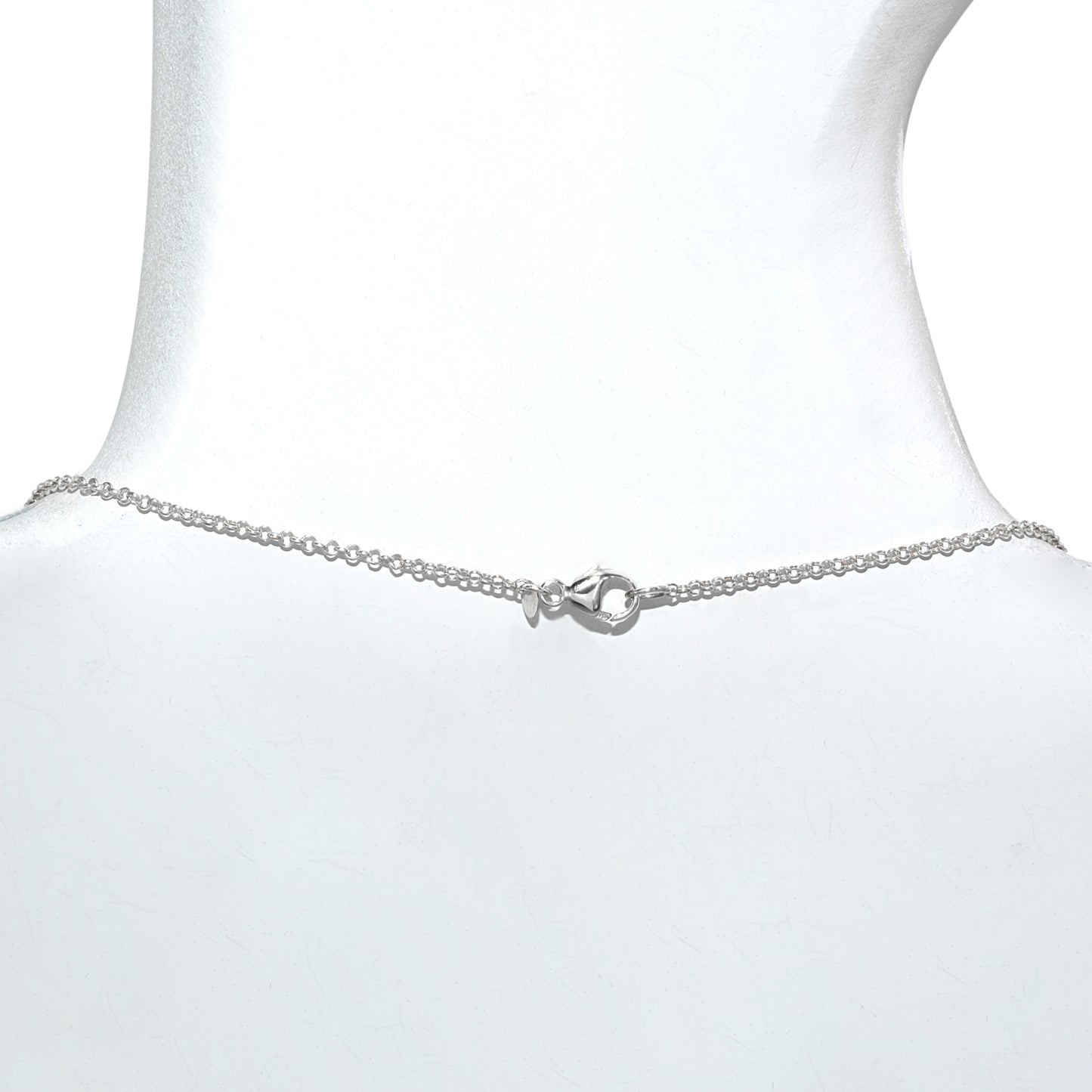 18k White Gold White Pearl Diamond Pendant Necklace